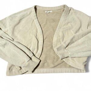 Madewell cream cropped cardigan size XS